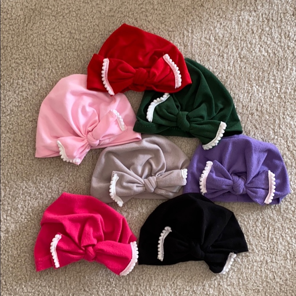 Baby Girls Bow Hats